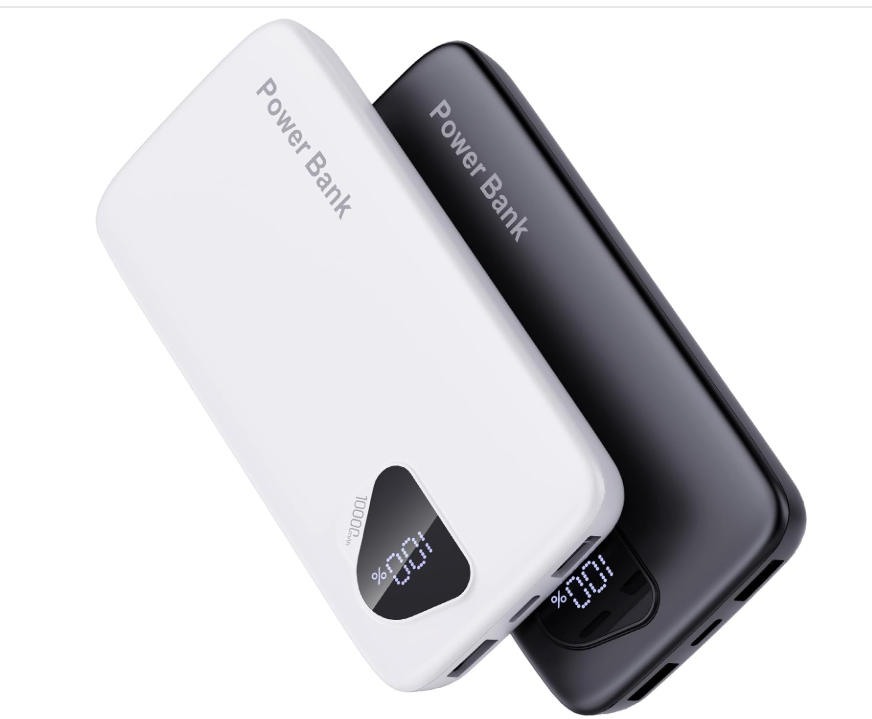 2026 2-Pack 10000mAh Portable Charger Battery Pack with Built in Cables | Travel Essential, 4 Outputs 2 Inputs Slim Power Bank for iPhone 17/16/15/14, Samsung Galaxy S23/22, Pixel etc
